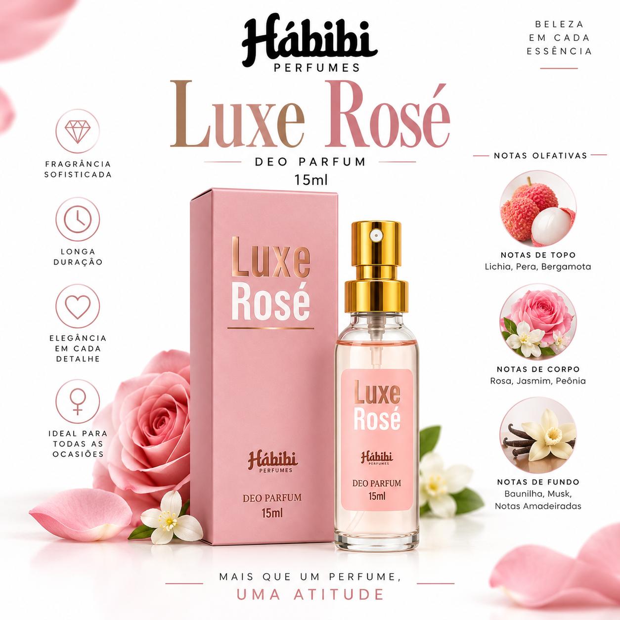 MINI PERFUME LUXE ROSÉ - 15 ML - Imagem 3