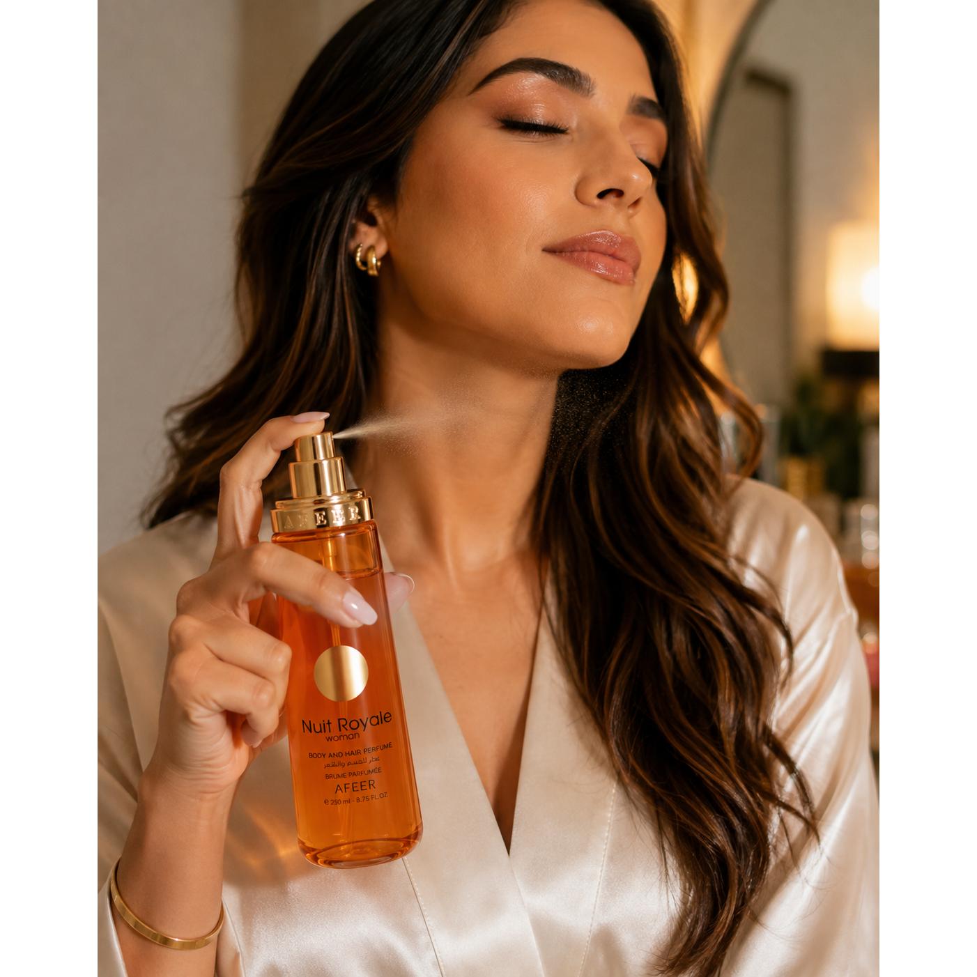 BODY SPLASH CABELO E CORPO NUIT ROYALE WOMAN - 200 ML - Imagem 4