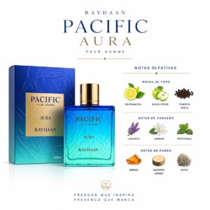 Perfume Árabe Pacific Aura by Rayhaan EDP 100ml Original