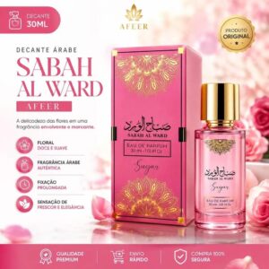 Perfume Arabe Sabah Al Ward Miniatura Feminino 30ml Edp