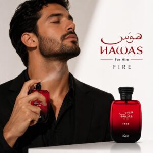 Perfume Árabe Masculino Rasasi Hawas Fire Eau de Parfum 100ml – Original