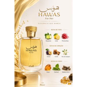 Perfume Árabe Rasasi Hawas For Her EDP 100ml Original